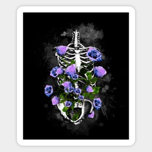 Rib Cage Floral 13 Magnet